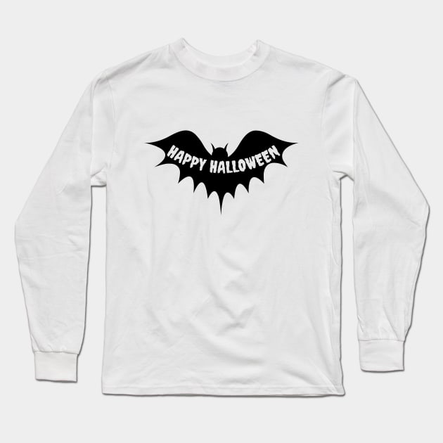 Happy Halloween Long Sleeve T-Shirt by LunaMay